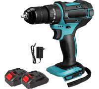Perceuse-visseuse à percussion sans fil - 3-en-1 - Couple de 520 Nm - 4 000 tr/min - 21 V - Mandrin de 10 mm - 2 batteries + prise UE