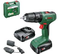 Perceuse Visseuse à Percussion sans Fil Bosch EasyImpact 18V-40, 18V, 2 Batteries 2.0Ah, Chargeur, Coffret
