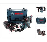Perceuse-visseuse à percussion sans fil Bosch GBH 18 V-26, 18V, SDS-Plus, avec système d'aspiration de poussière, 2 batteries de 5,0 Ah, chargeur et coffret L-Boxx