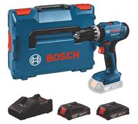 Perceuse-visseuse à percussion sans fil Bosch GSB 18V-25 Professional 18 V 60 Nm (06019K9302) + 2 batteries 2,0 Ah + chargeur + L-Boxx