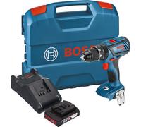Perceuse-visseuse à percussion sans fil Bosch GSB 18V-28 Professional 18 V 63 Nm + 1 batterie 2,0 Ah + chargeur + mallette L-Case