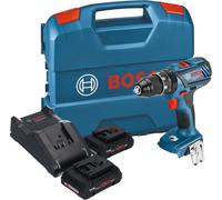 Perceuse-visseuse à percussion sans fil Bosch GSB 18V-28 Professional 18 V 63 Nm + 2 batteries ProCore 4,0 Ah + chargeur + mallette L-Case