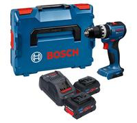 Perceuse-visseuse à percussion sans fil Bosch GSB 18V-52 Professional 18 V 70 Nm sans balais + 2 batteries ProCORE 5,5 Ah + chargeur + L-Boxx