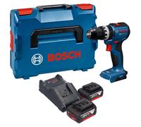 Perceuse-visseuse à percussion sans fil Bosch GSB 18V-52 Professional 18 V 70 Nm sans balais + 2 batteries 5,0 Ah + chargeur + L-Boxx