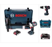 Perceuse-visseuse à percussion sans fil Bosch GSB 18V-85 C 18 V 85 Nm 1/2" sans balais + 1 batterie 2,0 Ah + L-Boxx - sans chargeur