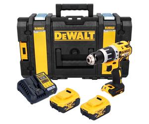 Perceuse-visseuse à percussion sans fil DeWalt DCD 796 P2 18 V 70 Nm sans balais + 2 batteries 5,0 Ah + chargeur + mallette Tough Box