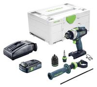 Perceuse-visseuse à percussion sans fil Festool TPC 18/4-Basic 18 V 75 Nm Brushless + 1 batterie 4,0 Ah + chargeur + Systainer