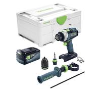 Perceuse-visseuse à percussion sans fil Festool TPC 18/4-Basic 18 V 75 Nm Brushless + 1 batterie 5,0 Ah + Systainer - sans chargeur