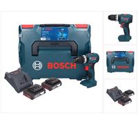 Perceuse-visseuse à percussion sans fil GSB 18V-45, 2 x batterie GBA 18V 2.0Ah en L-BOXX