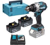 Perceuse-visseuse à percussion sans fil Makita 18V / 2x 3,0 Ah + chargeur en MAKPAC - DHP489RFJ