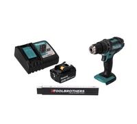 Toolbrothers Mètre pliant + DHP 482 RF1 Perceuse-visseuse à percussion sans fil 18 V 62 Nm + 1x batterie 3,0 Ah + chargeur