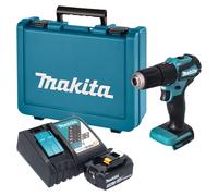 Perceuse-visseuse à percussion sans fil Makita DHP 483 RF1E 18 V 40 Nm sans balais + 1 batterie 3,0 Ah + chargeur + mallette