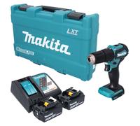 Perceuse-visseuse à percussion sans fil Makita DHP 483 RGK 18 V 40 Nm sans balais + 2 batteries 6,0 Ah + chargeur + mallette