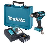 Perceuse-visseuse à percussion sans fil Makita DHP 485 RF1E 18 V 50 Nm sans balais + 1 batterie 3,0 Ah + chargeur + mallette