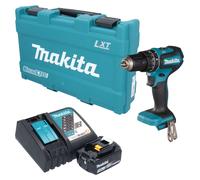 Perceuse-visseuse à percussion sans fil Makita DHP 485 RF1K 18 V 50 Nm sans balais + 1 batterie 3,0 Ah + chargeur + mallette
