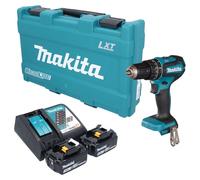 Perceuse-visseuse à percussion sans fil Makita DHP 485 RFK 18 V 50 Nm sans balais + 2 batteries 3,0 Ah + chargeur + mallette