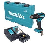Perceuse-visseuse à percussion sans fil Makita DHP 485 RG1K 18 V 50 Nm sans balais + 1 batterie 6,0 Ah + chargeur + mallette