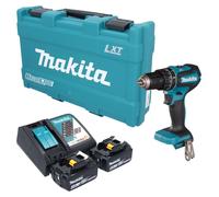 Perceuse-visseuse à percussion sans fil Makita DHP 485 RGK 18 V 50 Nm sans balais + 2 batteries 6,0 Ah + chargeur + mallette