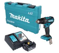 Perceuse-visseuse à percussion sans fil Makita DHP 485 RT1K 18 V 50 Nm sans balais + 1 batterie 5,0 Ah + chargeur + mallette