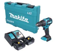 Perceuse-visseuse à percussion sans fil Makita DHP 490 RGK 18 V 65 Nm sans balais + 2 batteries 6,0 Ah + chargeur + mallette