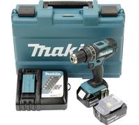 Perceuse-visseuse à percussion sans fil Makita DHP482RFE 18 V 3.0 Ah Li-Ion + 2 batteries, + chargeur