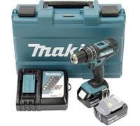 Perceuse-visseuse à percussion sans fil Makita DHP482RFE 18 V 3.0 Ah Li-Ion + 2 batteries, + chargeur