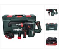 Perceuse-visseuse à percussion sans fil Metabo KH 18 LTX BL 28 Q, 18 V, 3 J, SDS plus, moteur sans balais (Brushless) + 1 batterie de 5,5 Ah + coffret metaBOX - sans chargeur.