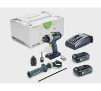 Festool Perceuse-visseuse à percussion sans-fil TPC 18/4 TBX4,0 – 2x4Ah chargeur SYSTANER 579371