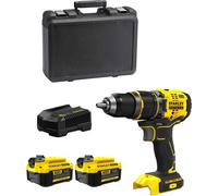 Perceuse-visseuse à percussion STANLEY FatMax SFMCD721M2K (2 x 4,0 Ah + chargeur + coffret)