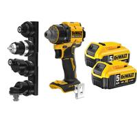 Perceuse-visseuse à têtes multiples 18V DCD803NT-XJ + 2 batteries 18V 5 Ah + 1 chargeur DCB1104-QW DEWALT