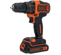 Black & Decker BDCDD186B-QW Black & Decker Perceuse-visseuse 18V sans fil avec chargeur/batterie 1,5 Ah