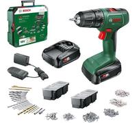 Perceuse Visseuse Bosch EasyDrill 18V-40, 2 Batteries 18V 1.5Ah, Systembox 241 Accessoires, Chargeur AL1810CV