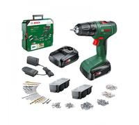 Perceuse visseuse Bosch EasyDrill 18V 40 + 2 batteries 18V 1,5Ah + Systembox avec 241 Accessoires + chargeur AL1810CV - 06039D8007
