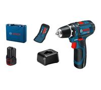 Bosch Perceuse-visseuse sans-fil GSR 12V-15 – 10 accessoires, 2x GBA 12V 2,0Ah, chargeur, coffret