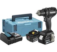 Makita Perceuse visseuse DDF485RTJB LXT 50Nm - Noire - Brushless - 2x5Ah 18V, chargeur, MAKPAC