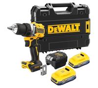 Perceuse visseuse compacte XR 18V 1.7Ah Li-Ion brushless Powerstack DEWALT - DCD800E2T-QW
