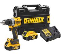 Perceuse-visseuse compacte XR 18V avec 2 Batteries 5 Ah, 1 Chargeur en Coffret TSTAK - DEWALT - DCD800P2T-QW