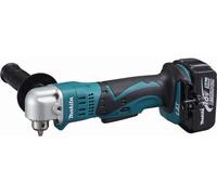 Perceuse visseuse d'angle 18 V Li-Ion 5 Ah Ø 10 mm à clé MAKITA - 2 batteries, chargeur, coffret - DDA350RTJ
