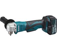 Perceuse visseuse d'angle 18 V Li-Ion 5 Ah Ø 10 mm à clé MAKITA - 2 batteries, chargeur, coffret - DDA350RTJ