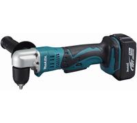 Perceuse visseuse d'angle 18 V Li-Ion 5 Ah Ø 10 mm Auto-serrant MAKITA - 2 batteries, chargeur, coffret - DDA351RTJ