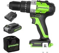 Perceuse Visseuse - GREENWORKS - GD24DD60K2 - Brushless - 60 Nm - 24V 2Ah
