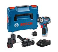 Perceuse-visseuse GSR 12V-35 FC + Embout perforateur GFA 12-H + 2 batteries 12V 3 Ah + chargeur GAL 12V-40 BOSCH