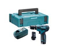 Perceuse visseuse 10,8 V - MAKITA - avec 2 batteries 1,3Ah- chargeur - MAKPAC- DF330DWJ