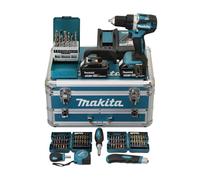Perceuse visseuse MAKITA DDF484RTX6 18 V - 5 Ah - Ø 13 mm + Coffret 96 accessoires + 2 batteries LXT® 18V - 5Ah