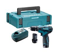 Perceuse visseuse 10,8 V - MAKITA - avec 2 batteries 1,3Ah- chargeur - MAKPAC- DF330DWJ