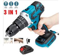 Perceuse-visseuse multifonction 3-en-1 - Visseuse électrique - Couple de 520 N·m - Mandrin de 10 mm - 4000 tr/min - Batterie 18 V - 1 batterie fournie