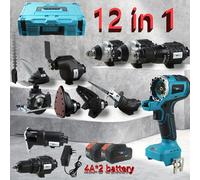 Perceuse-visseuse multifonctionnelle - Percuteur - Scie circulaire - Scie à bande - Outil multifonction - 18V, batterie lithium-ion