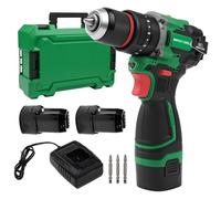 Perceuse Visseuse Percussion Sans Fil, 16,8V 50Nm Mini Visseuse Devisseuse Sans Fil Avec 2 Batteries 2.0Ah, chargeur, 20+1 RéGlages De Couple, 2 Vitesses, 10mm Porte-Forets Pour Vissage,Perçage