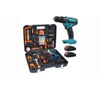 Perceuse-visseuse rechargeable double batterie 21 V avec coffret
