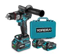 Perceuse-visseuse sans fil 18 V 3 en 1 Perceuse à percussion sans fil 20+3 Sans balais, 700 N.m, 0-3000 tr/min, avec 2 batteries, chargeur et coffret de rangement